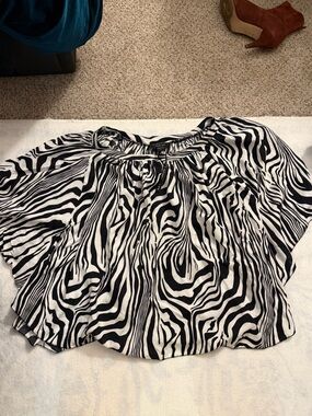paper tee Black & White Zebra Blouse